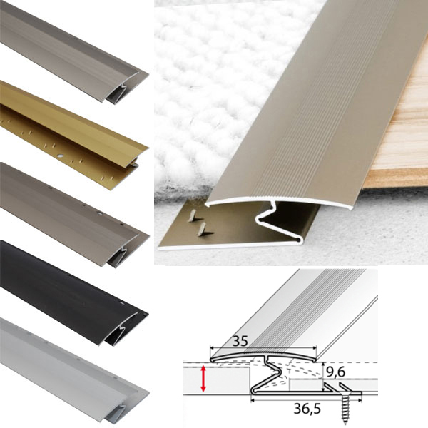 Aluminium Z Profiles For Joining Carpet to Wood - Floor Safety Store
