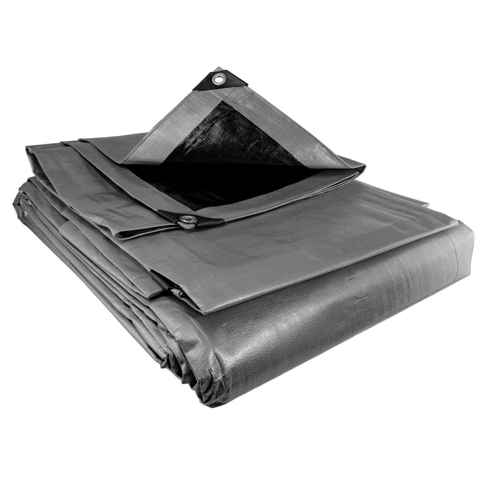 Heavy Duty Grey/Black Tarpaulins Sheet 300gsm tarpaulinz - Tarpaulinz