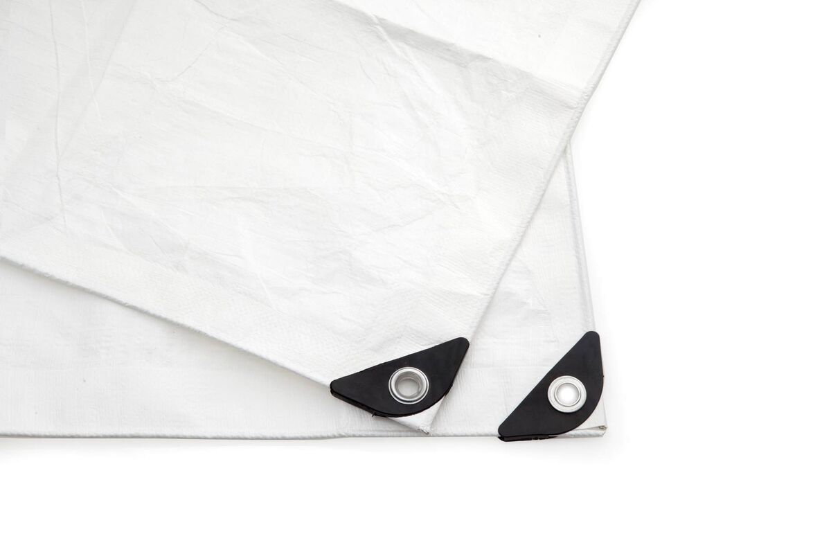 White Tarpaulin 200gsm Multipurpose Waterproof UV Protected Tarpaulinz - Tarpaulinz