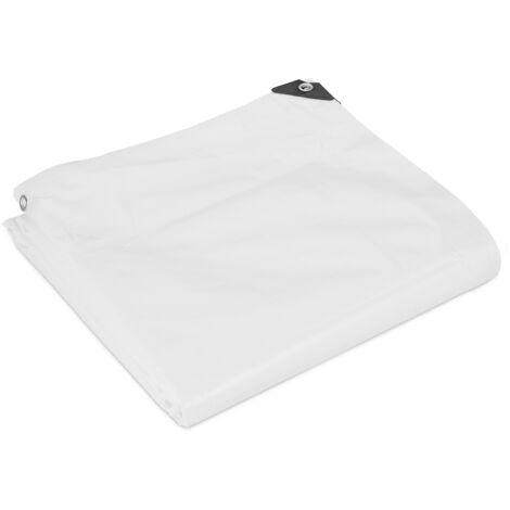 White 180gsm Tarpaulin Heavy Duty High Density Woven Polyethylene Tarpaulinz - Tarpaulinz