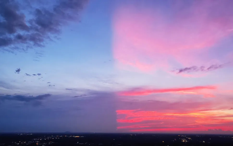 The Sky in Florida Divided Into Two Parts - Split Sunset Explained - Orbital Today