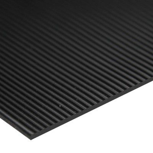 FINE RIBBED RUBBER MATTING  - Rubber Flooring Uk