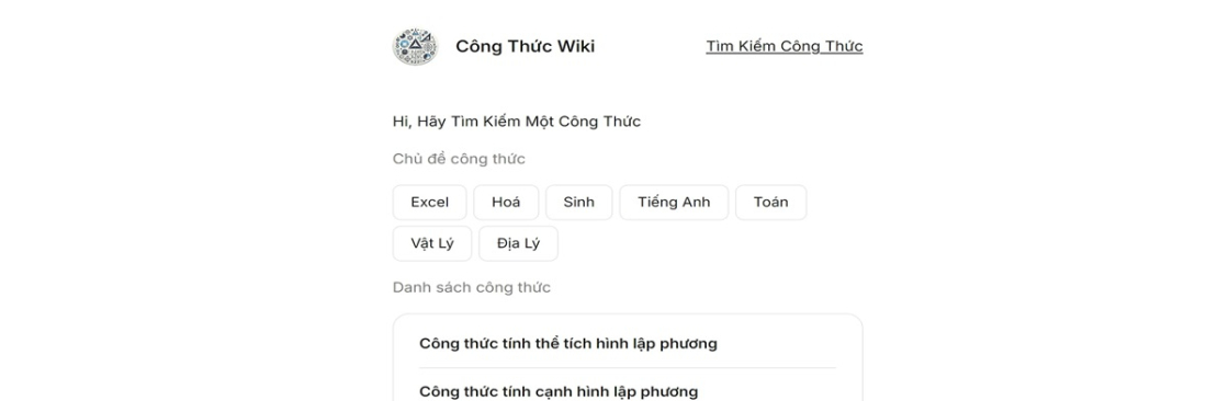 Công Thức Wiki Hi Hãy Tìm Kiếm Một Công Thức Cover Image