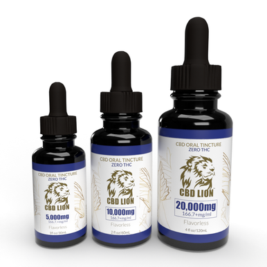 CBD LION | 166.7mg CBD Tincture | 5000mg - 10,000mg - 20,000mg