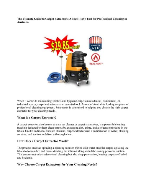 The Ultimate Guide to Carpet Extractors A Must-Have Tool for Professional Cleaning in Australia.pdf