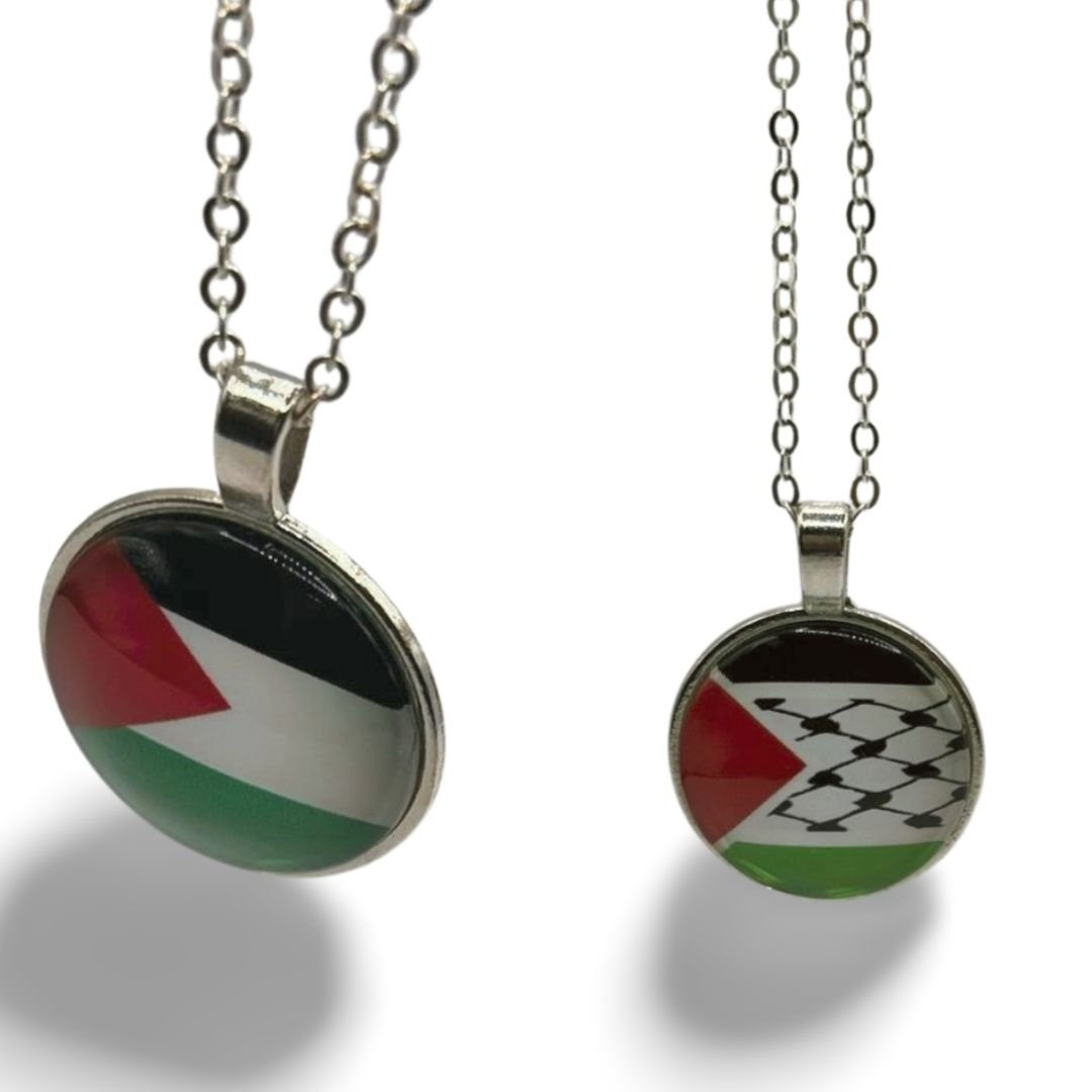 Elegant Palestine Necklace with Flag Pendant | As-Siraj Trust
