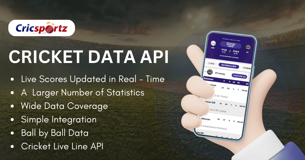 Cricket Live Line API for Developers: Real‑time Score Updates | Live Ball by Ball Stats - Cricsportz
