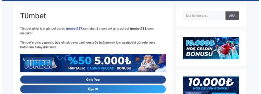 tümbet giriş Cover Image