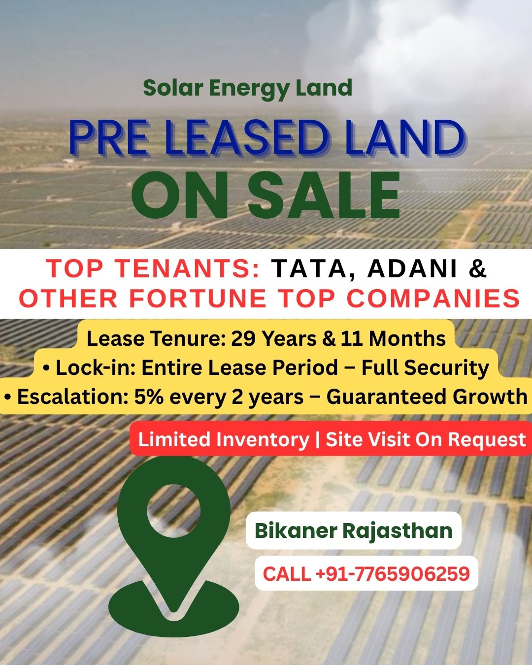 Solar Land for sale in Bikaner Rajasthan