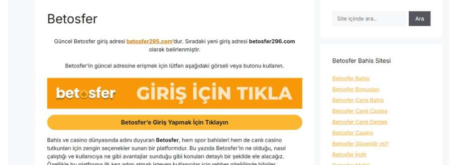 Betosfer Giriş Cover Image