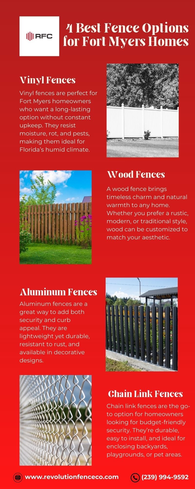 4 Best Fence Options for Fort Myers Homes. - Revolution Fence Company - Medium