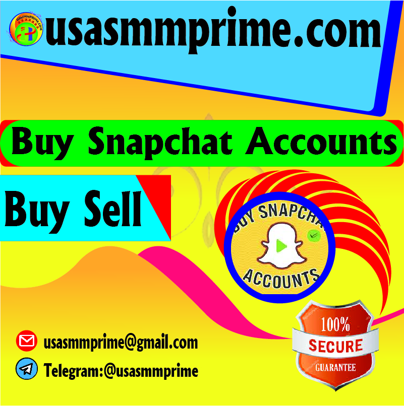 Buy Snapchat Accounts - New, Aged (PVA, Bulk) In Any Time