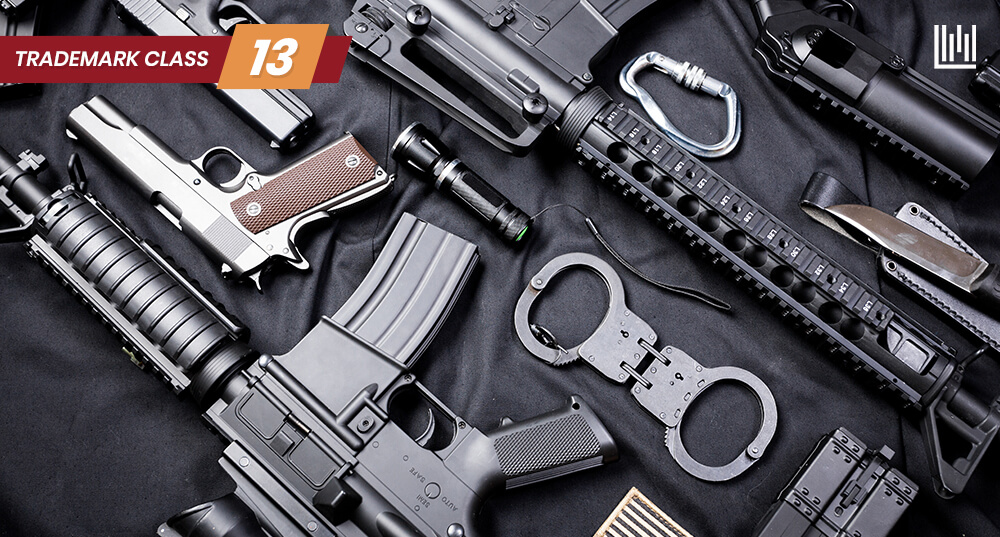 Register Trademark Class 13: Firearms & Ammunition | LegalWiz.in