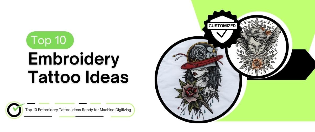 What are the Top 10 Embroidery Tattoo Ideas?