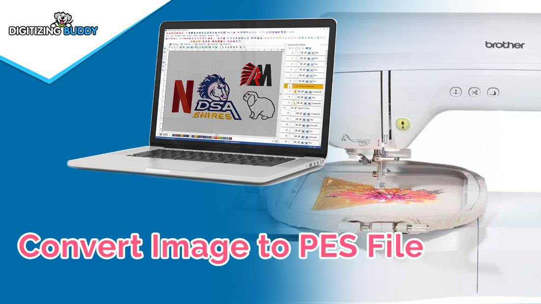Convert Image to PES File | Digitizing Buddy