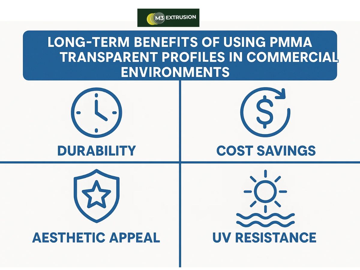 PMMA Transparent Profiles for Durable Commercial Use