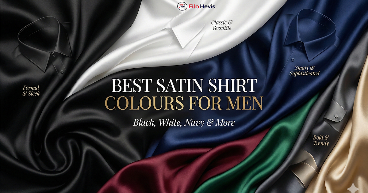 Best Satin Shirt Colours for Men: Black, White, Navy & More