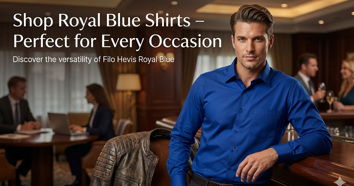 Shop Royal Blue Shirts – Perfect for Every Occasion