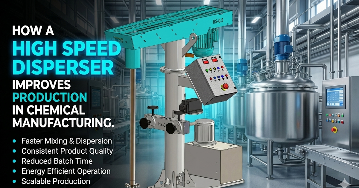 How a High Speed Disperser Improves Production in Chemical Manufacturing