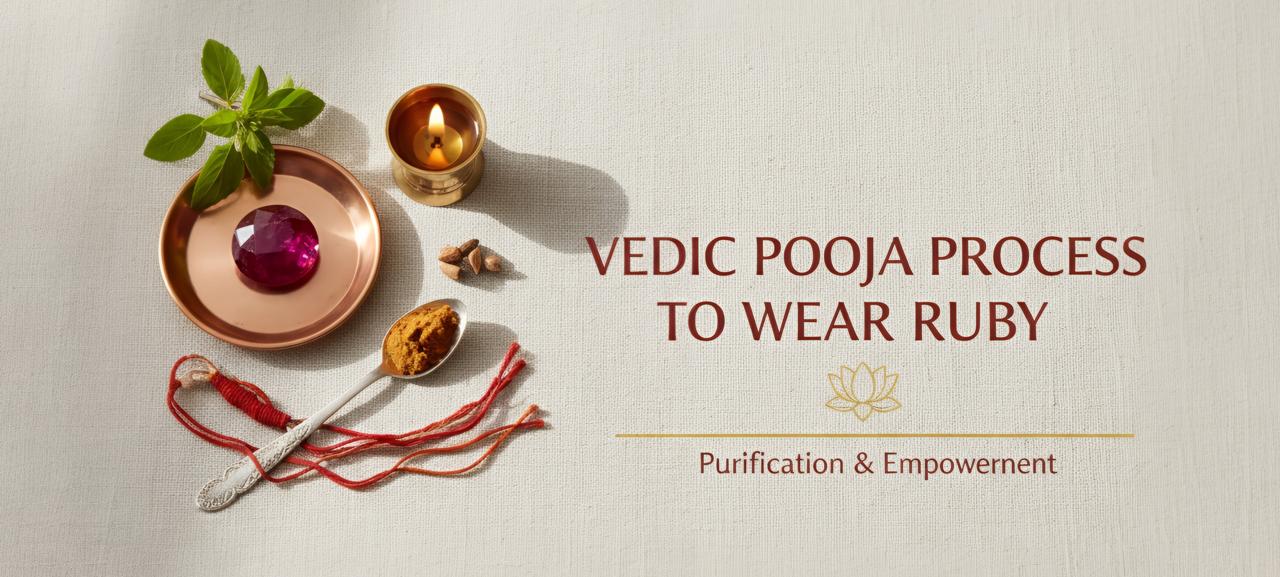 Vedic Pooja Process to Wear Ruby