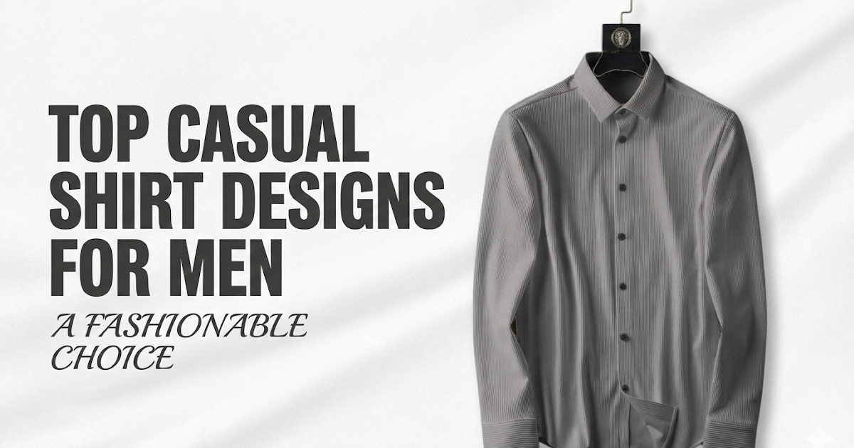 Top Casual Shirt Designs for Men: A Fashionable Choice
