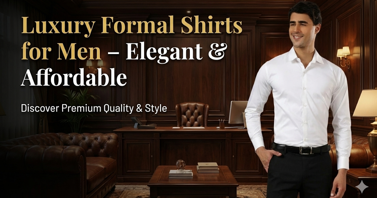 Luxury Formal Shirts for Men, Elegant and Affordable