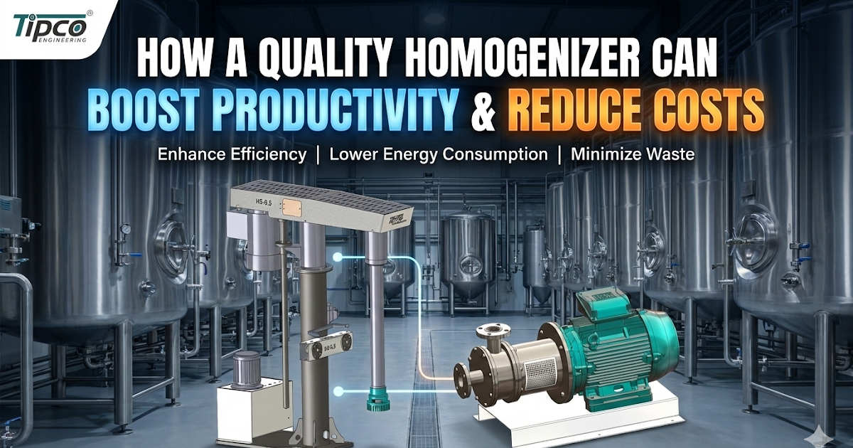 How a Quality Homogenizer Can Boost Productivity & Reduce Costs