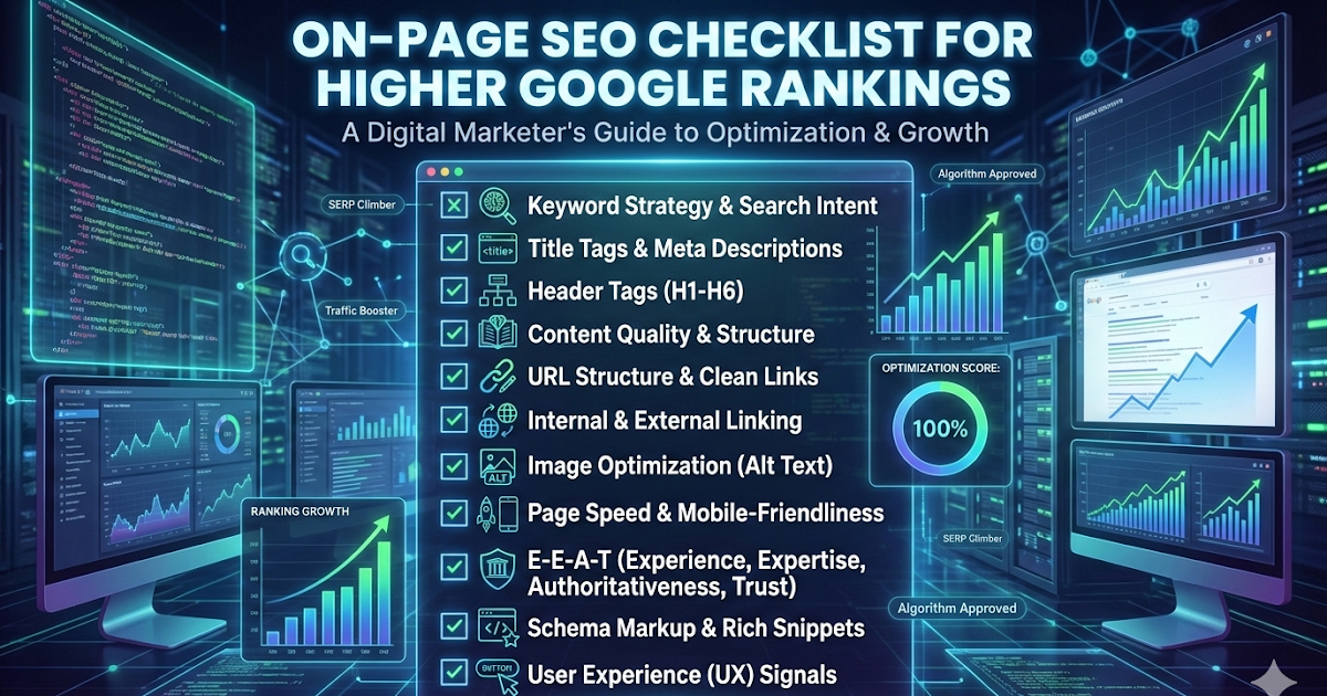 On-Page SEO Checklist for Higher Google Rankings