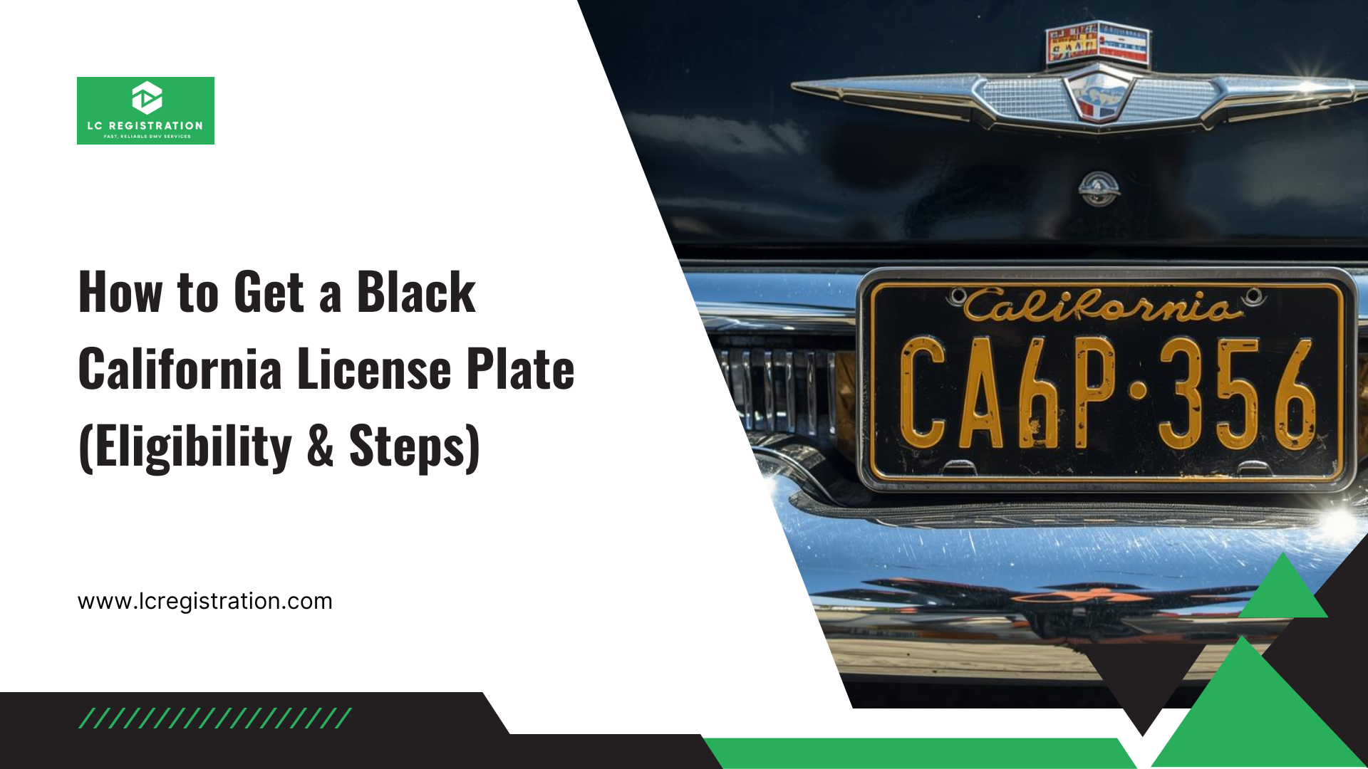 Custom Black License Plate California – How to Get One