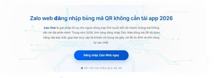Zalo Web Đăng Nhập Cover Image