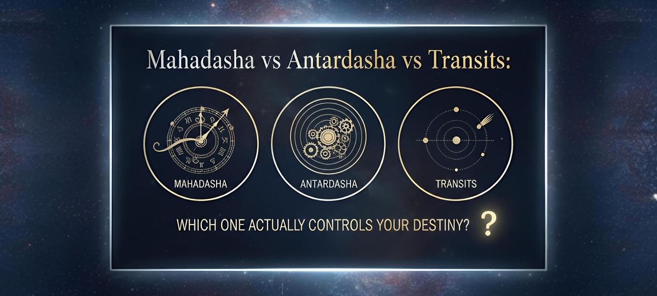 Mahadasha vs Antardasha vs Transits: Which One Actually Controls Your Destiny?