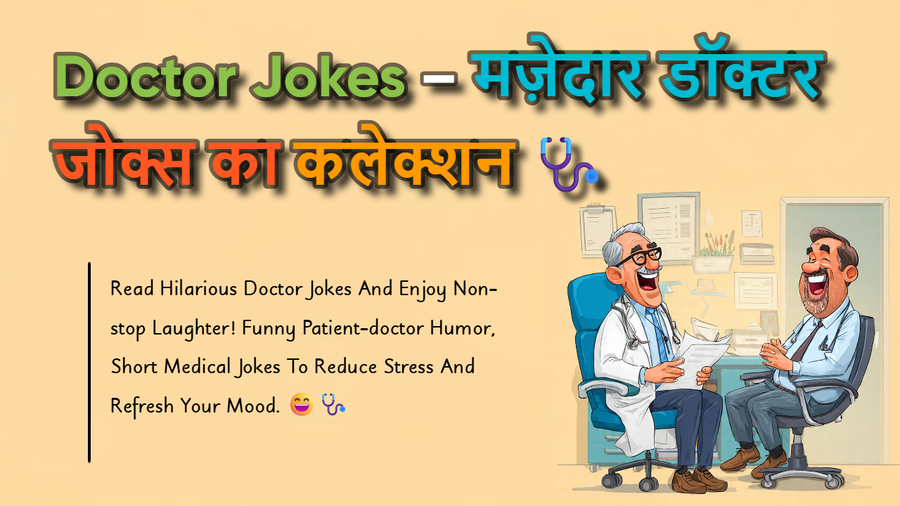 155+ Doctor Jokes: Funny जोक्स जो हँसी से स्ट्रेस दूर कर दें