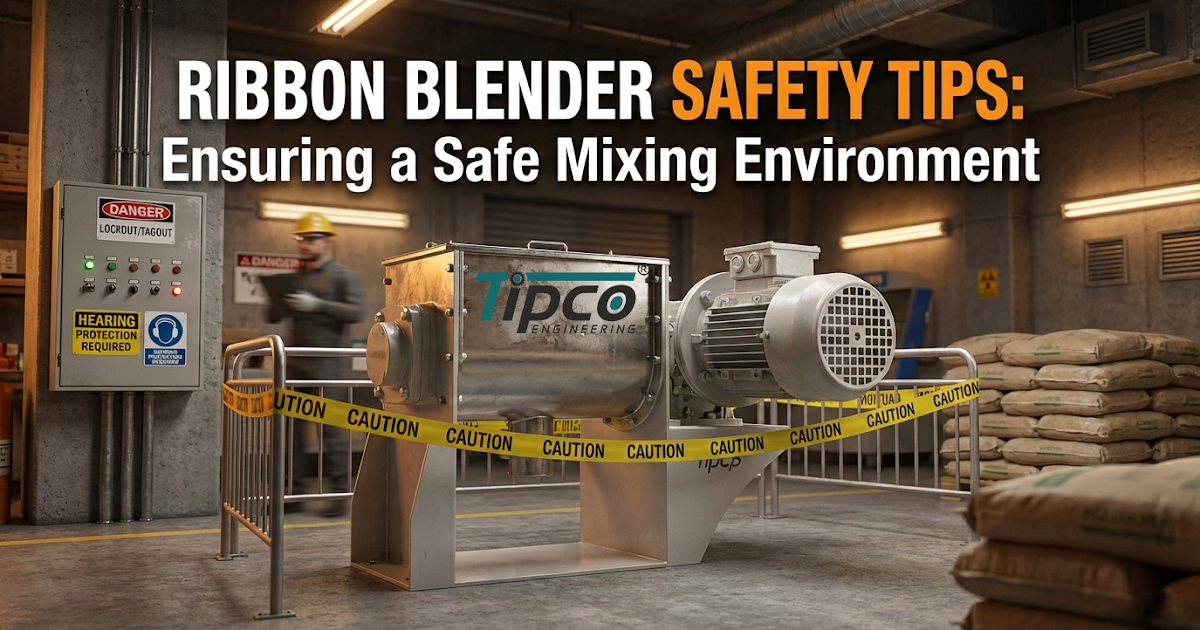 Ribbon Blender Safety Tips: Ensuring a Safe Mixing Environment