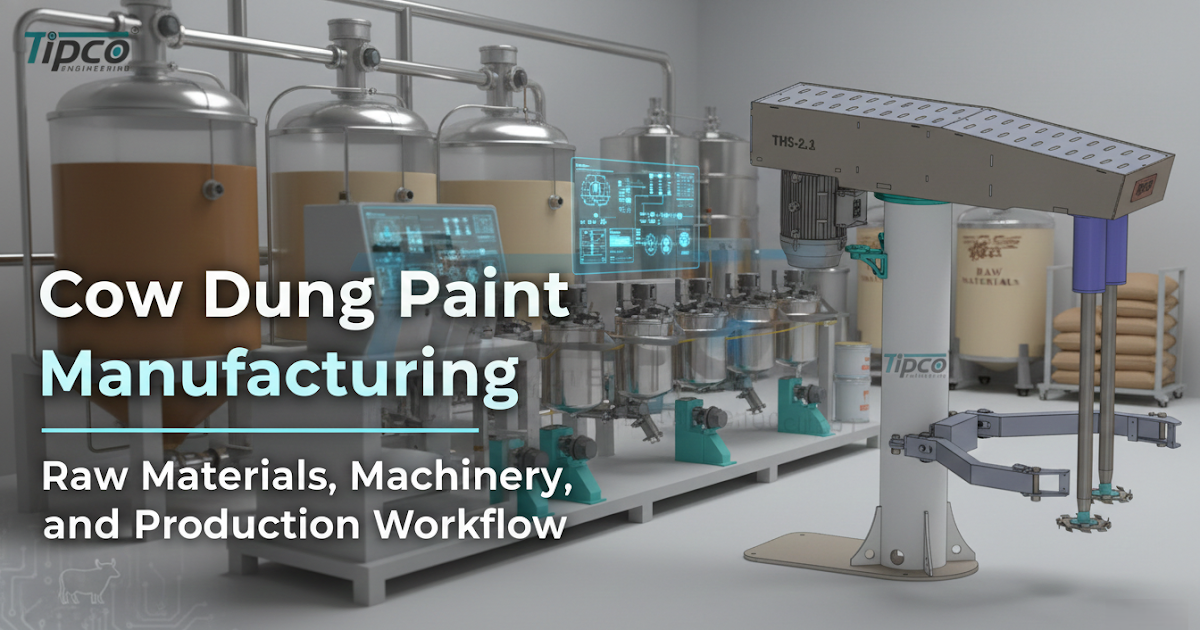 Cow Dung Paint Manufacturing, Raw Materials, Machinery, and Production Workflow