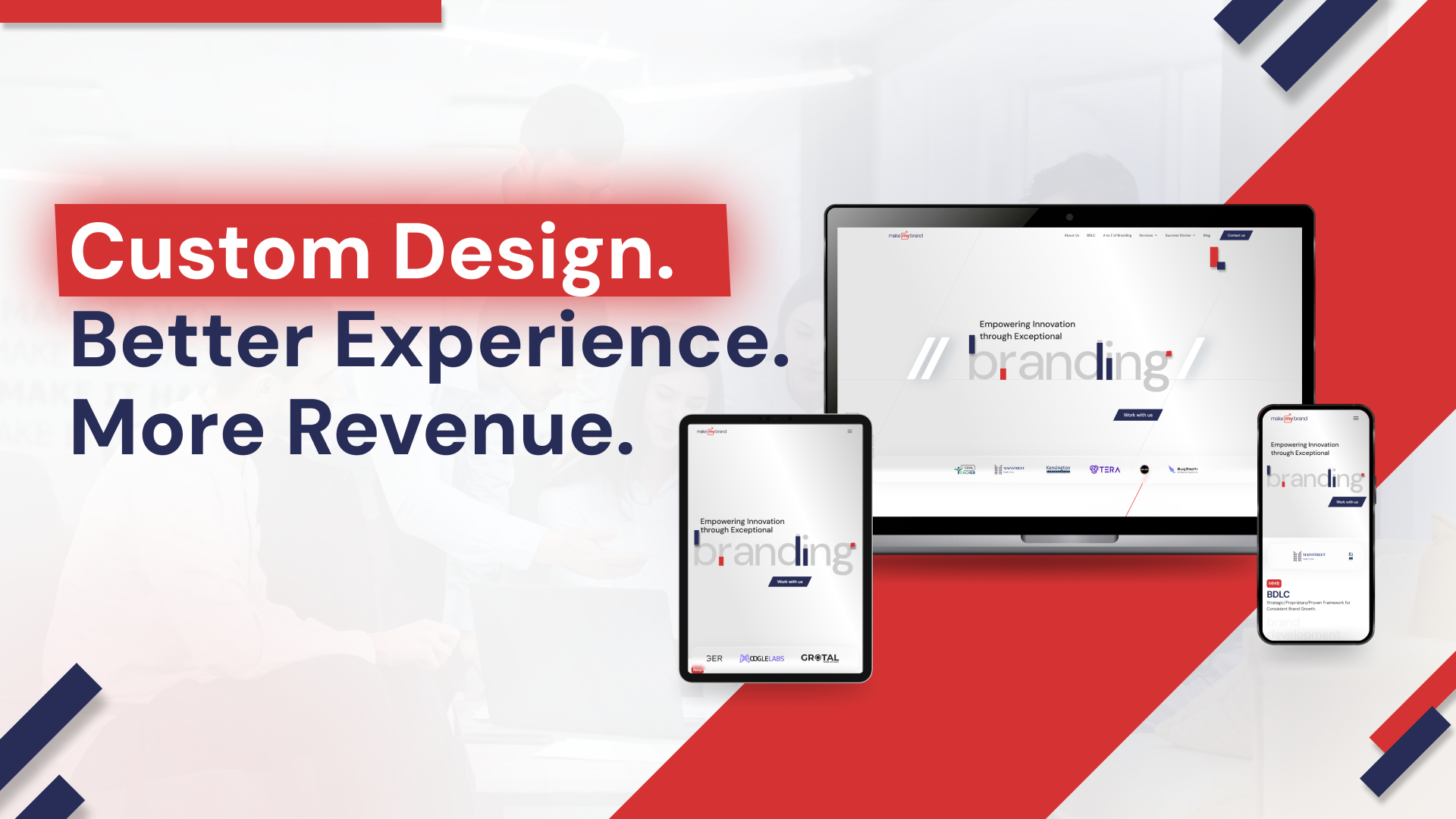 Custom Website Design for Higher Conversions | Make My Brand