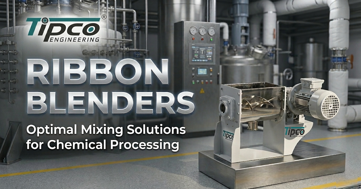 Ribbon Blenders. Optimal Mixing Solutions for Chemical Processing