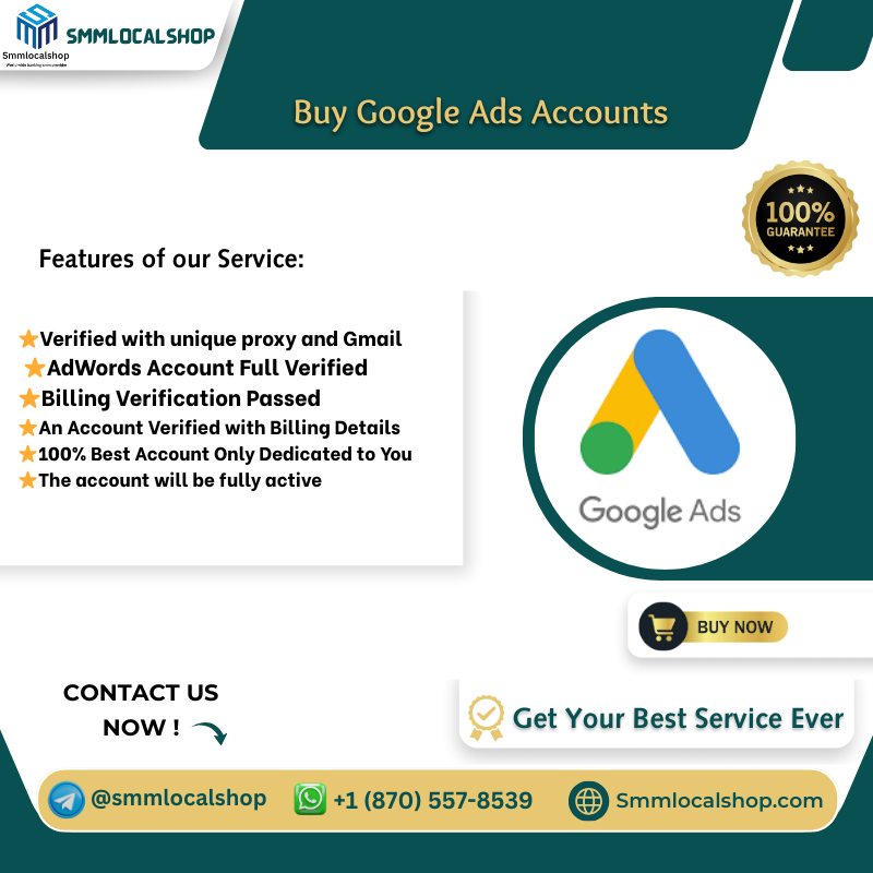 Buy Google Ads Accounts - 100% Verified & Run Ads (Usa,uk,)