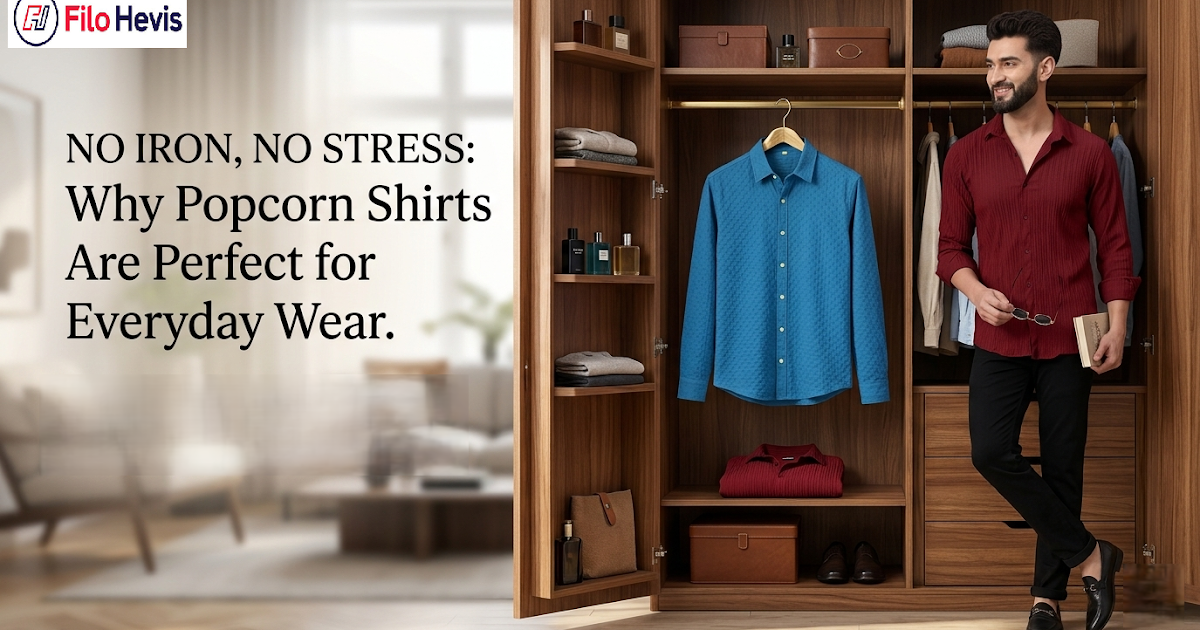 No Iron, No Stress: Why Popcorn Shirts Are Perfect for Everyday Wear