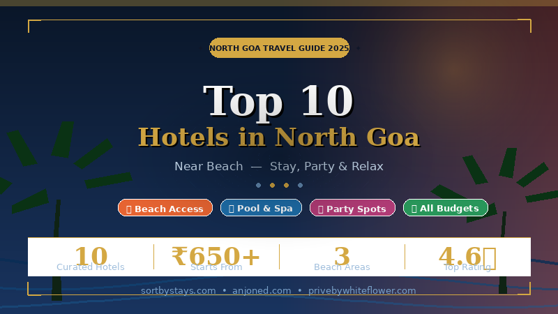 Top 10 Hotels in North Goa Near Beach – Anjoned Hostel & Cafe