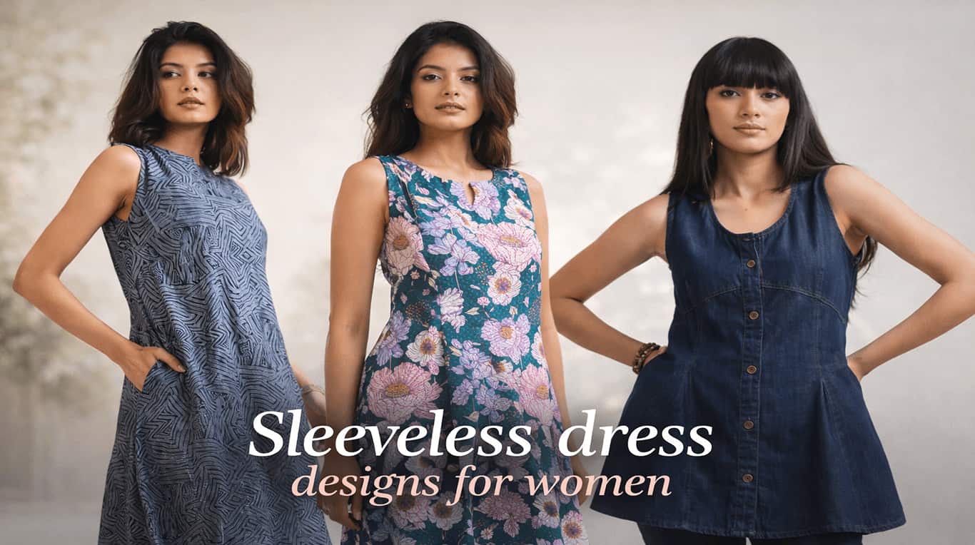 Sleeveless dress designs for women | Etiquette Apparels