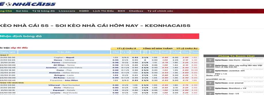 Kèo Nhà Cái 55 Soi Kèo Nhà Cái Hôm Nay Cover Image