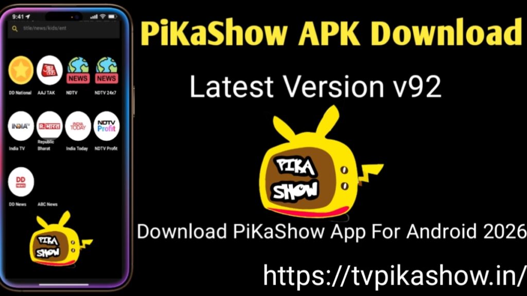 PikaShow APK Download v92 (Updated) Latest Version For Android 2026 - Pikashow