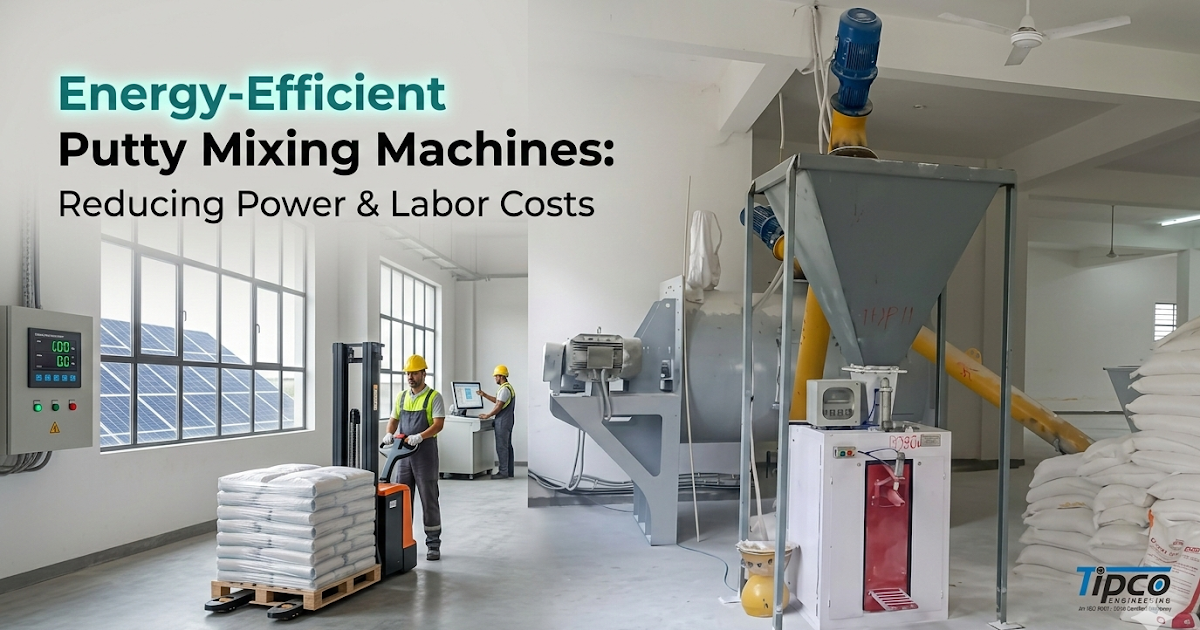 Energy Efficient Putty Mixing Machines, Reducing Power and Labor Costs