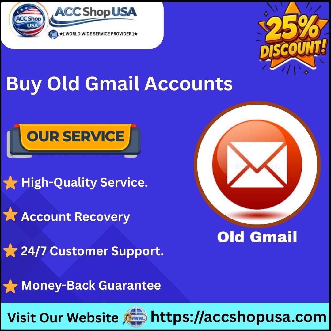 Buy Old Gmail Accounts - 100% Best: PVA OLD & New Gmail