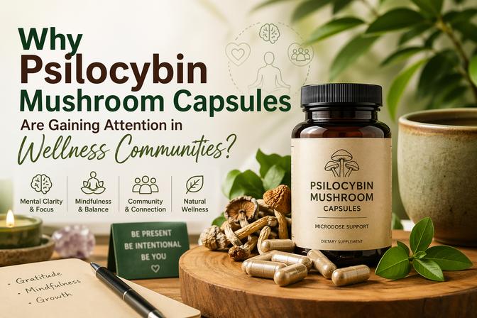 Why Psilocybin Mushroom Capsules Are Gaining Attention in Wellness Communities? | Articles | Zum Garden