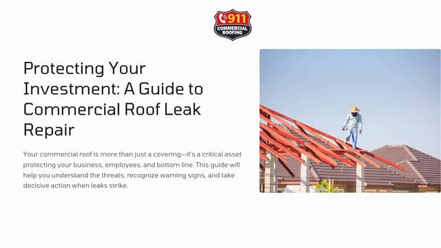 Protecting Your Investment: A Guide to Commercial Roof Leak Repair | PDF