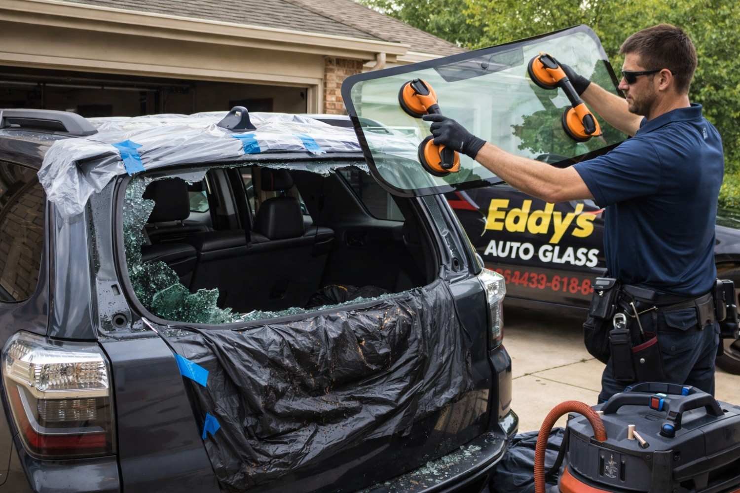 Why Texas Hail Obliterates Rear Windshields (And How We Fix It in Under an Hour) - Eddy's Auto Glass Services