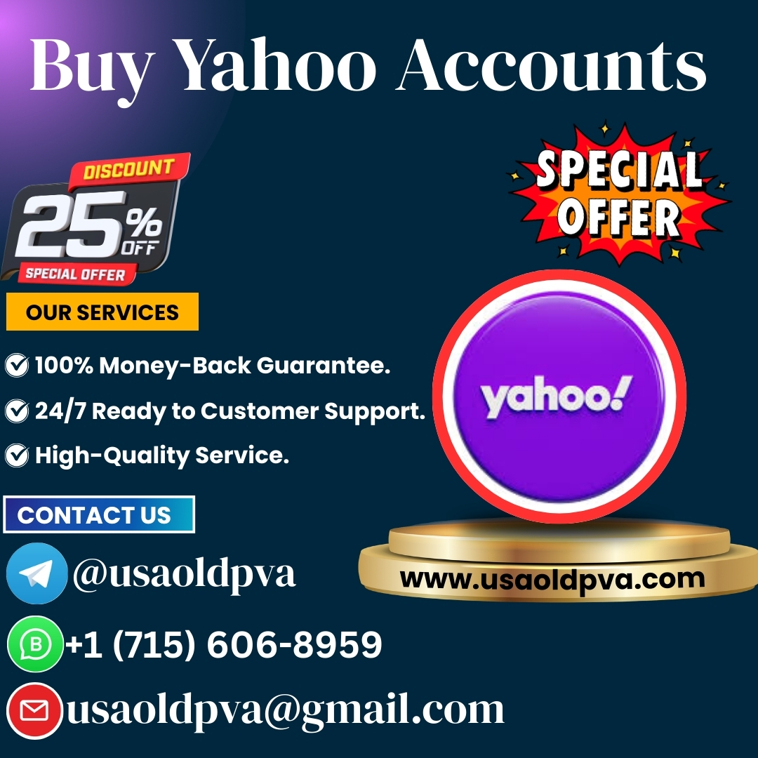 Buy Yahoo Accounts - 100% Verified & Fast Delivery.