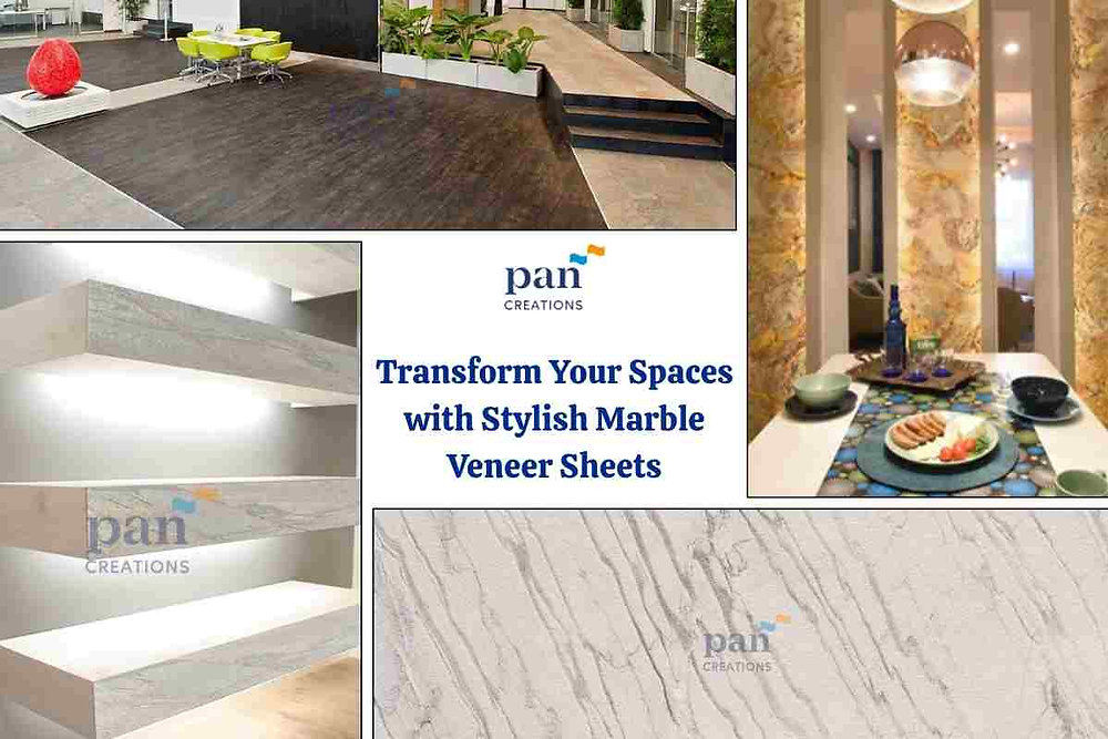 Transform Your Spaces with Stylish Marble Veneer Sheets