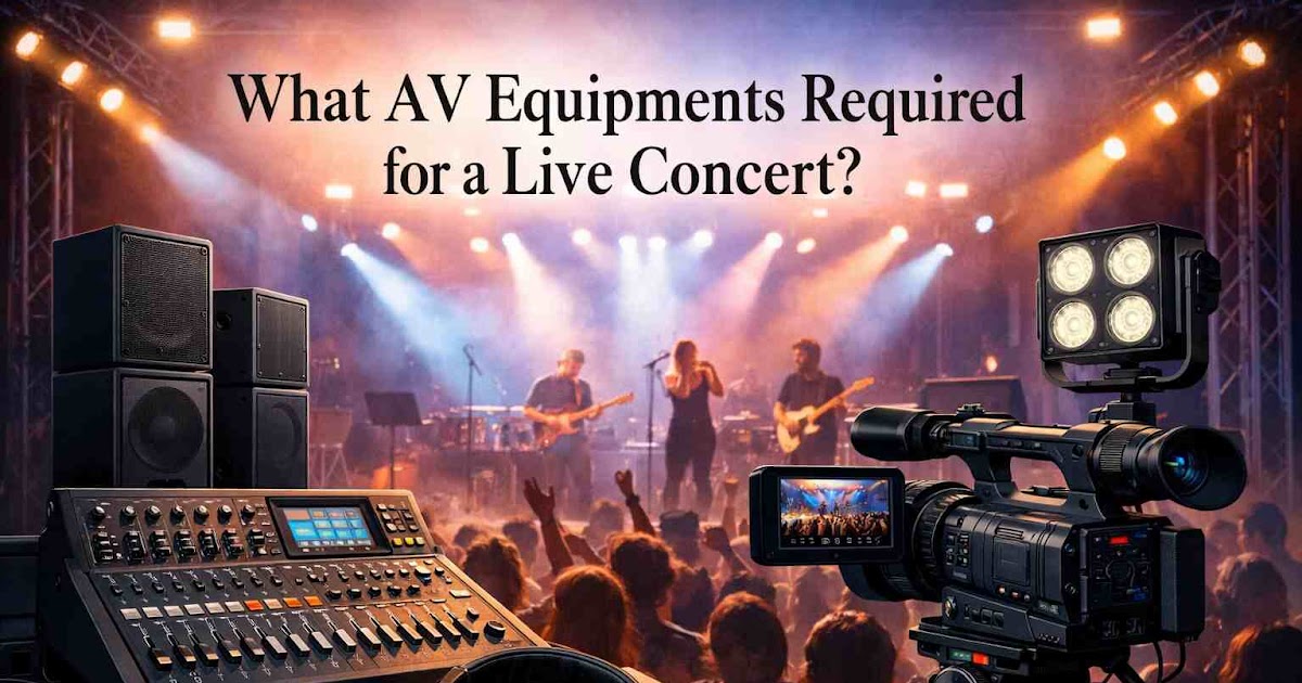 What AV Equipment's Required for a Live Concert?